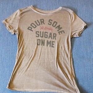 Gray Graphic Rock T-Shirt Def Leopard